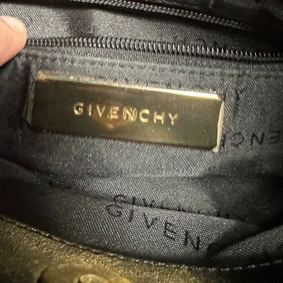 Givenchy Black Jacquard Logo Zip-Top Tote | Leather Trim | Gold Hardware - Picture 15 of 15
